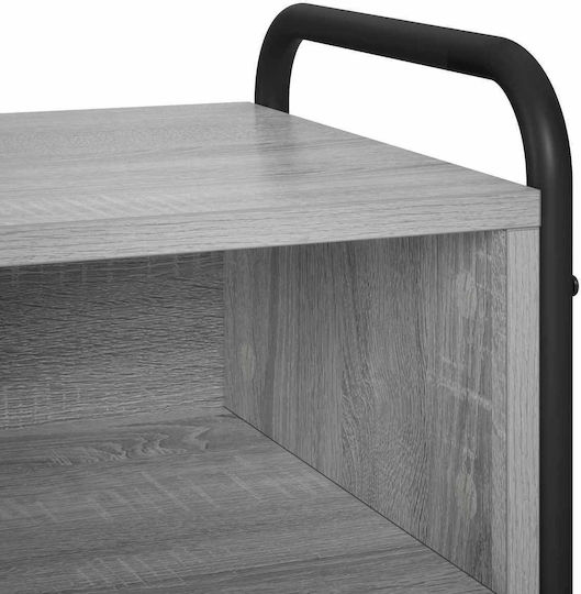 Console Table in Wood & Metal Grey L90xW33xH80.5 cm