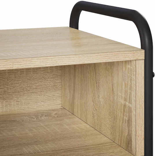 Console Table in Wood & Metal Brown L90xW33xH80.5 cm Console Table in Wood & Metal Brown L90xW33xH80.5 cm