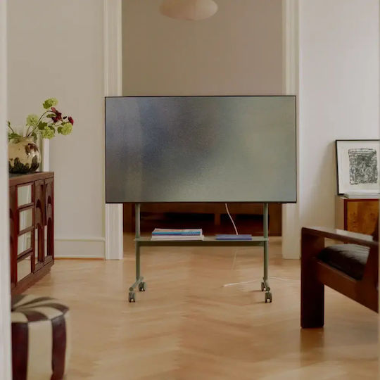 Tv Stand Wheels Shelf Pedestal Rover 40″–70″ Sage