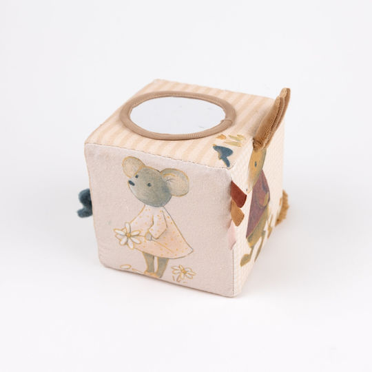 Fabric Activity Cube with Sounds for Newborns