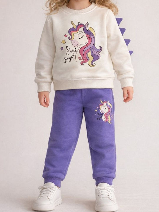 Kinder Sweatpants Set Ecru
