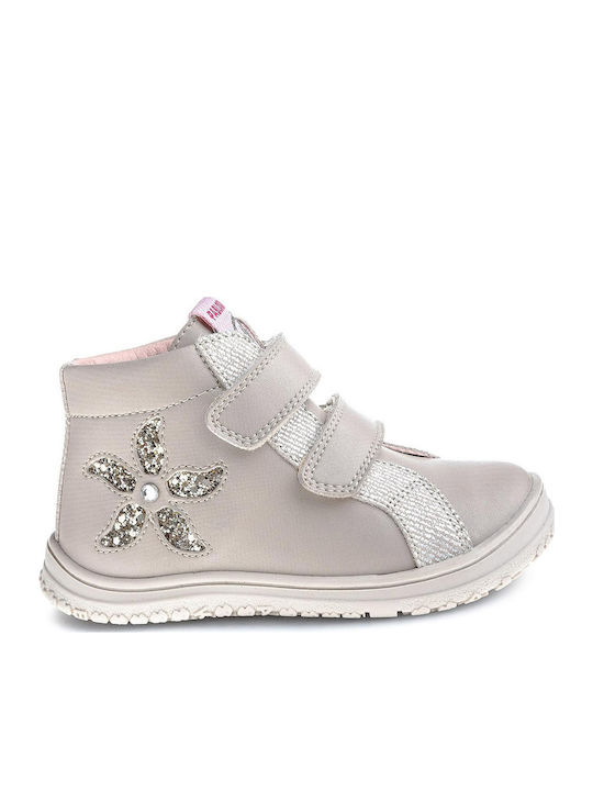 Kinderstiefeletten mit Klettverschluss Beige