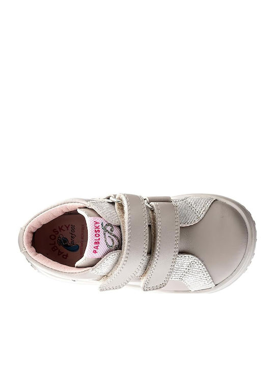 Kinderstiefeletten mit Klettverschluss Beige