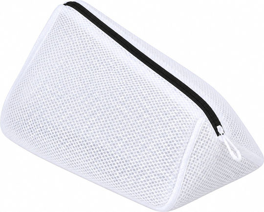 Sac de Spălare și Uscare pentru Pantofi cu Fermoar 42 X 24 X 24 Cm Alb din Poliester Original Deals