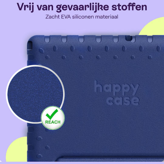 HappyCase Back Cover Ανθεκτική για Παιδιά Μπλε (Ipad 10.2" 2021 / 2020 / 2019)