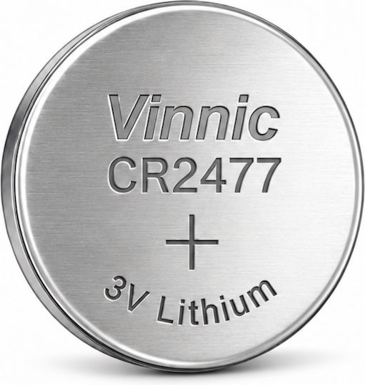 Vinnic Μπαταρία Λιθίου Ρολογιών CR2477 3V 1τμχ