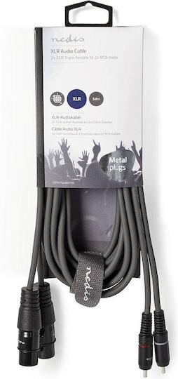 Nedis Cable XLR female - Γκρι 3m COTH15230GY30