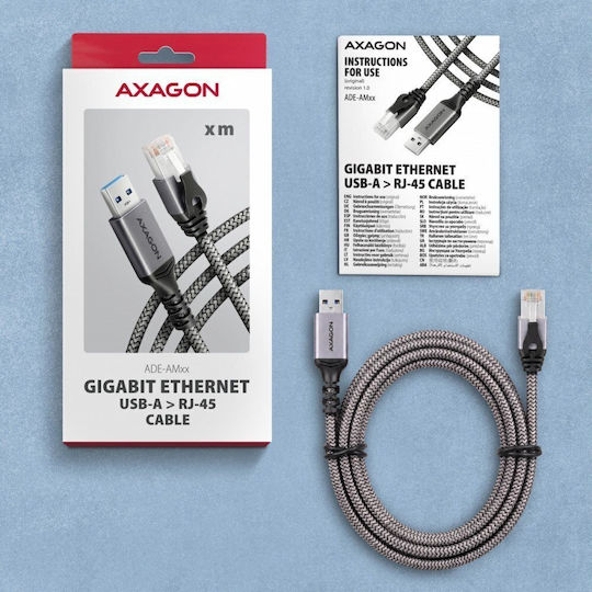 Axagon ADE-AM15 Adaptor de Rețea USB cu Conexiune Ethernet prin Cablu