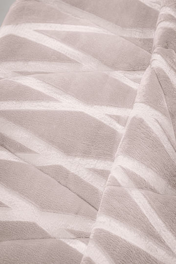 Guy Laroche Zadic Pudra Sherpa Comforter Set Semi-Double 180x240cm 530 GSM