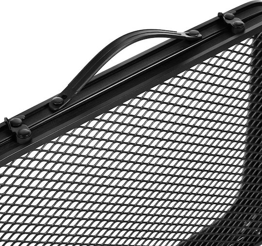 Nils Masă Metalică Pliabilă pentru Camping 60x40x25 cm Neagră