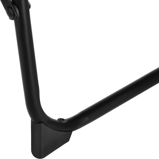 Nils Masă Metalică Pliabilă pentru Camping 60x40x25 cm Neagră