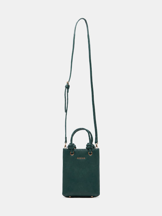 Damenhandtasche Aus Stoff Zum Tragen In Der Hand Oder Als Crossbody-Tasche in Zypressengrün