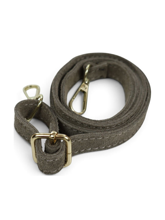 Leather Women's Satchel Bag Suede Taupe