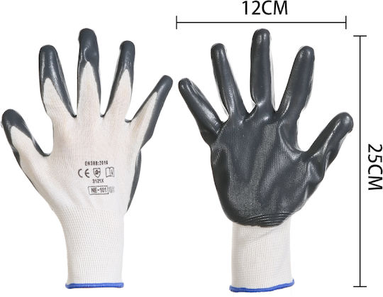 Tpster White Nitrile Work Gloves