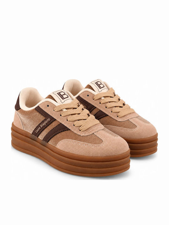 Women's Flatform Sneakers Brown