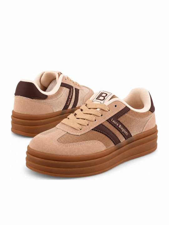 Women's Flatform Sneakers Brown