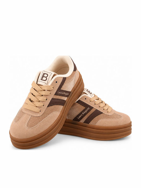 Women's Flatform Sneakers Brown