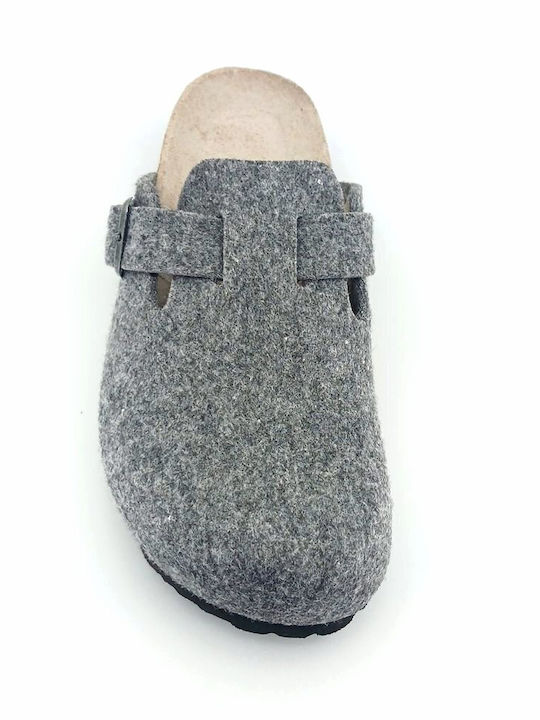 Anatomic Leather Clogs Women's Slippers Grey