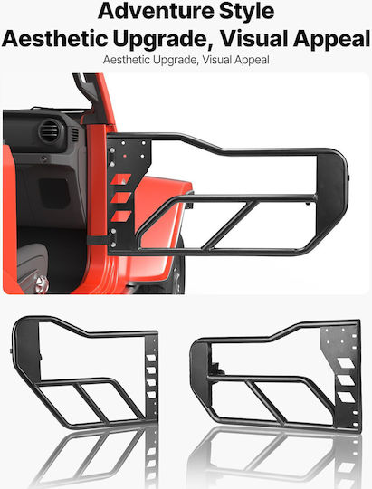 Vevor Jeep Tube Doors 4-Door Compatible with Jeep Wrangler JK Unlimited 2007-2018 Front & Rear Tubular Doors Alloy Steel Storage Bag Rubber Pads Heavy-Duty Hinges Latch O