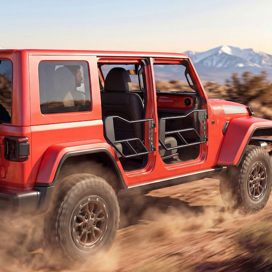 Vevor Jeep Tube Doors 4-Door Compatible with Jeep Wrangler JK Unlimited 2007-2018 Front & Rear Tubular Doors Alloy Steel Storage Bag Rubber Pads Heavy-Duty Hinges Latch O