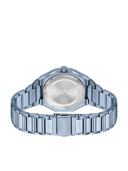 Women's 36mm Battery Watch with Blue Stainless Steel Bracelet