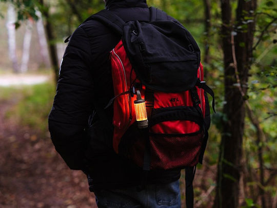 Tracer Red Battery-Powered Camping Light Accessory with Flashlight