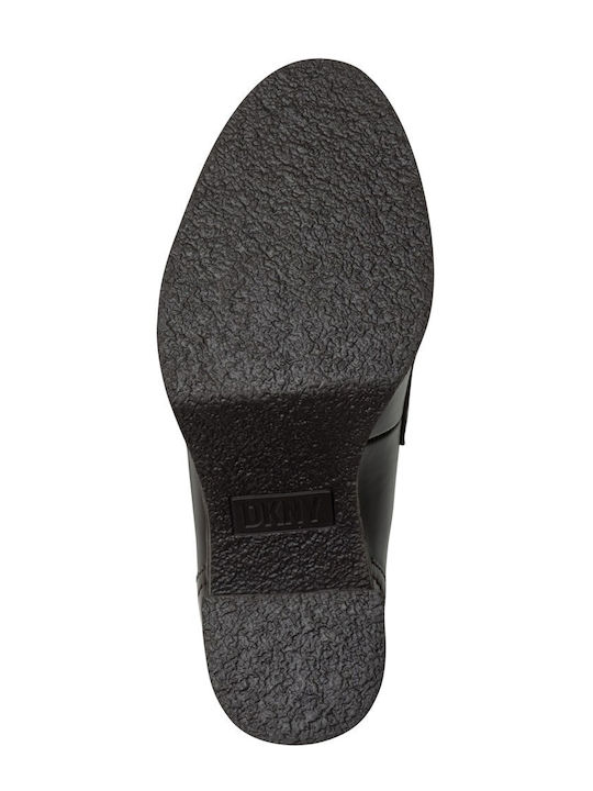 Heels with Chunky Medium Heel Brown