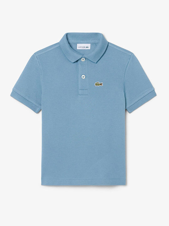 Lacoste Детско поло с къс ръкав Blue