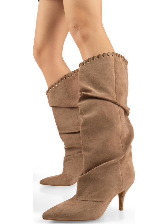 Suede Women's Boots Brown