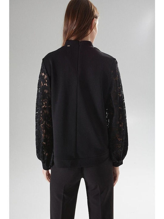 Long Women's Black Sweatshirt