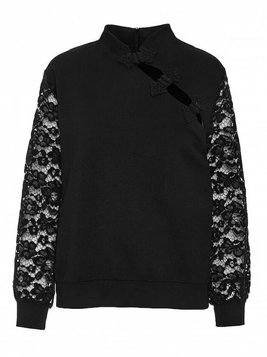 Long Women's Black Sweatshirt