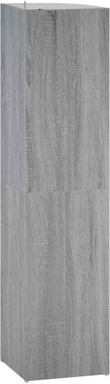 Corner Bookcase Grey Sonoma 41.5x41.5x143 cm