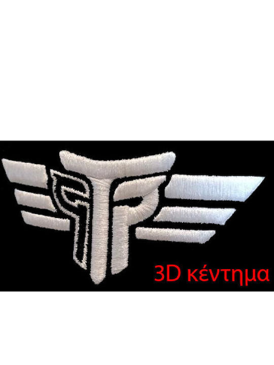 Шапка с 3D бродерия, жокейска Trucker с лого Takeposition, синьо кралско синьо и черна, 6 панела, унисекс, черна, 56–58 см