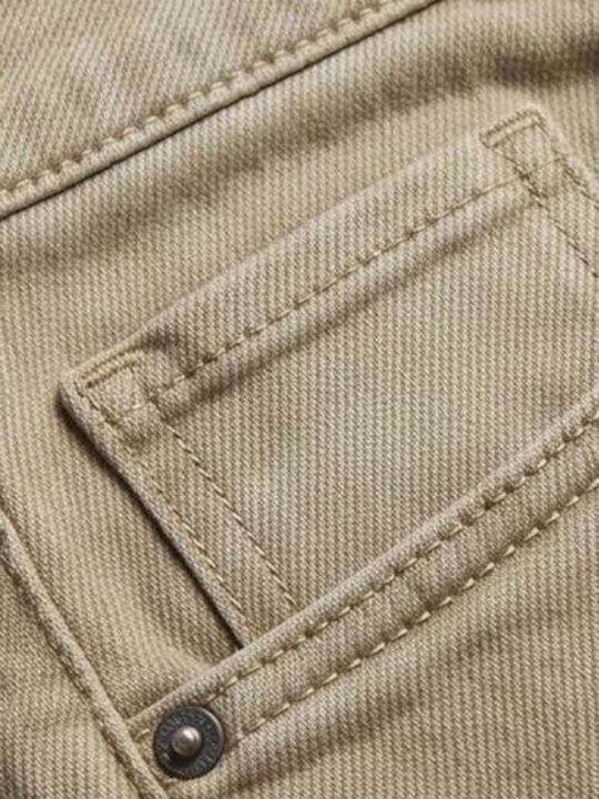 Men's Beige Jeans Trousers