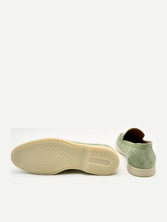 Herren-Loafers aus Beigem Wildleder