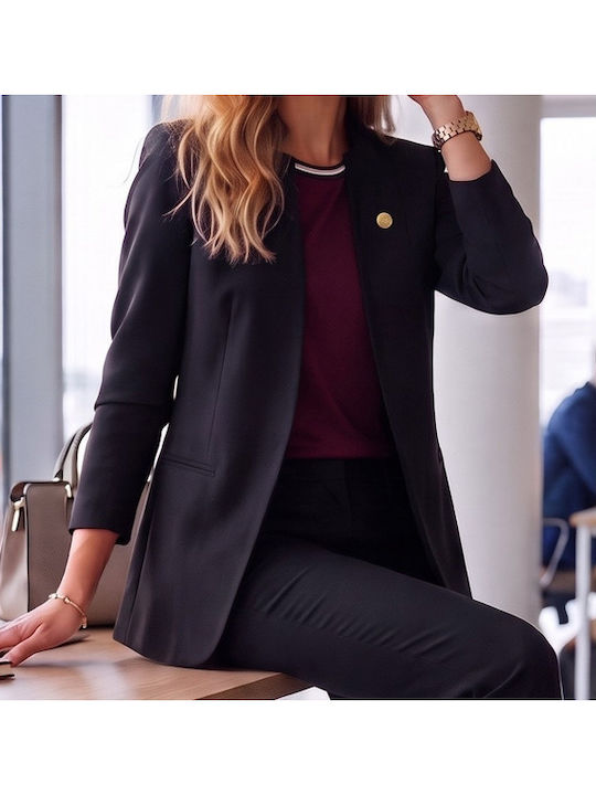 Derpouli Damenblazer Schwarz Derpouli Damenblazer Schwarz