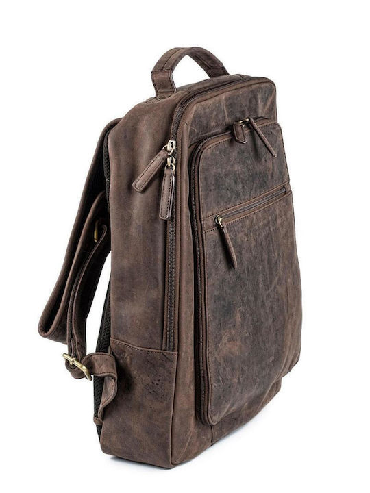 Fetiche Leather Backpack Καφέ
