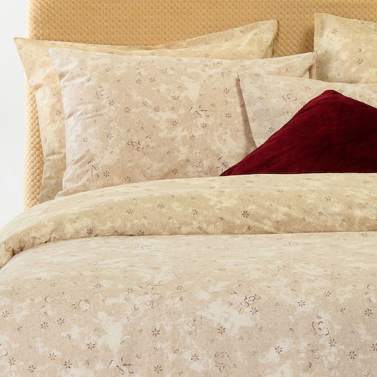 Melinen Single Duvet Set 160x240cm Demi Choco 350 GSM