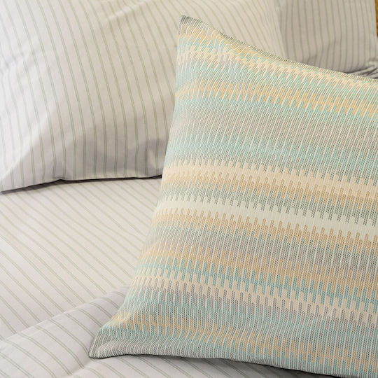 Melinen Double Quilt Set with Hollowfiber Filling 220x240cm Minna Aqua 350 GSM