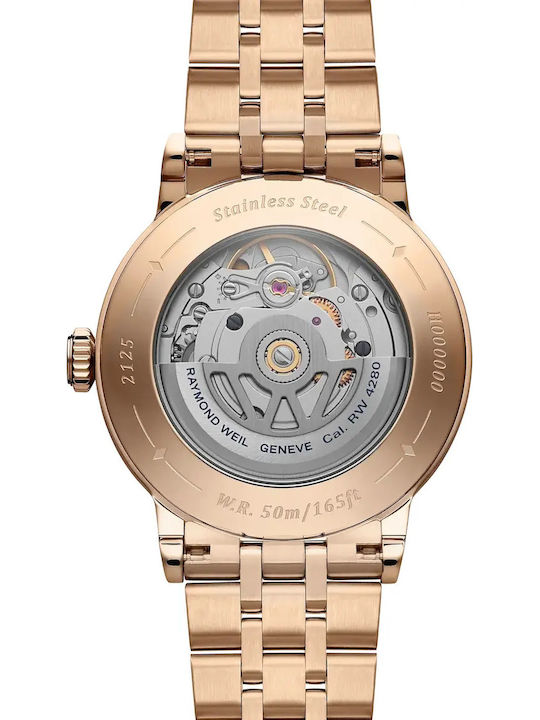 Millesime Women's 35mm Automatic Watch with Pink Gold Stainless Steel Bracelet