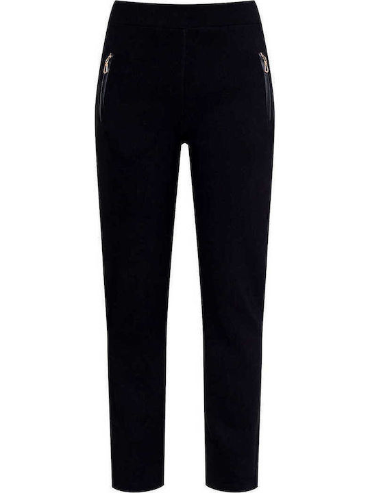Celestino Elastische Schwarze Damenhose Celestino Elastische Schwarze Damenhose