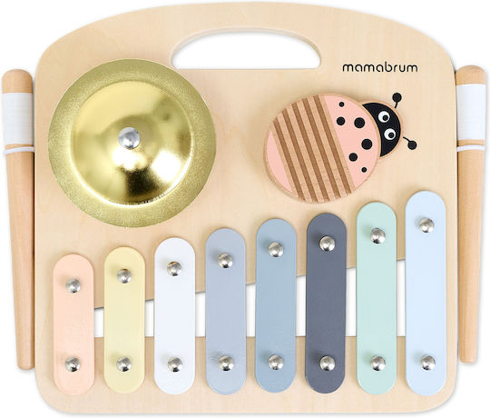 Musikinstrument aus Holz mit Musik und Sounds