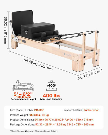 Vevor Pat Pilates Reformer