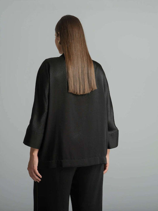 Damen-Kimono Schwarz
