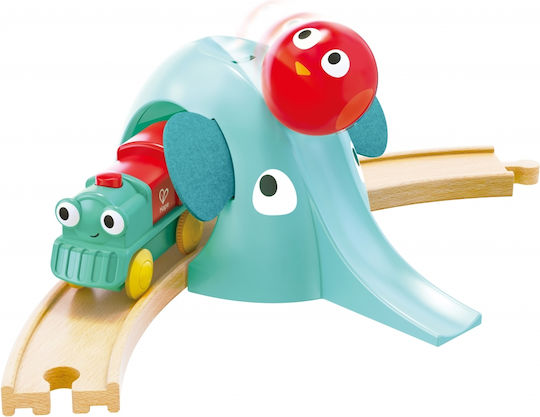 Hape Комплект с влакче от дърво с животни от джунглата за деца над 3 години