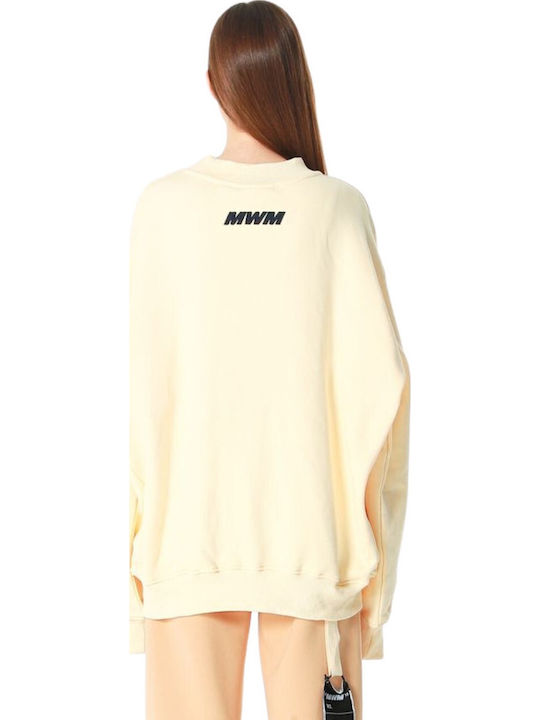 Mod Wave Movement Damen-Sweatshirt Beige