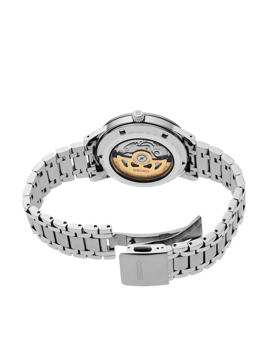 Presage Style 60's Мъжки Часовник 39.5 mm Автоматичен със Сребриста Стоманена Верижка