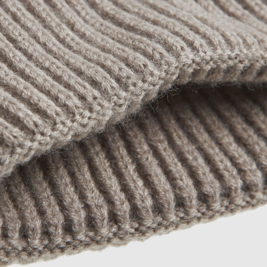 Beanie Damen Strickmütze in Beige
