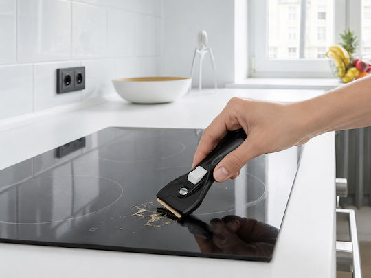 Svim Plastic Ceramic Hob Scraper With 2 Blades Black