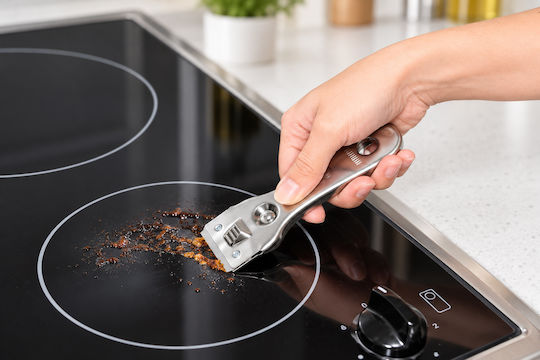 Fackelmann Ceramic Hob Scraper Metal & 5 Blades